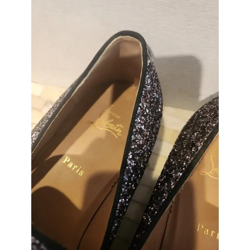 Christian Louboutin glitter shoes size 45.5